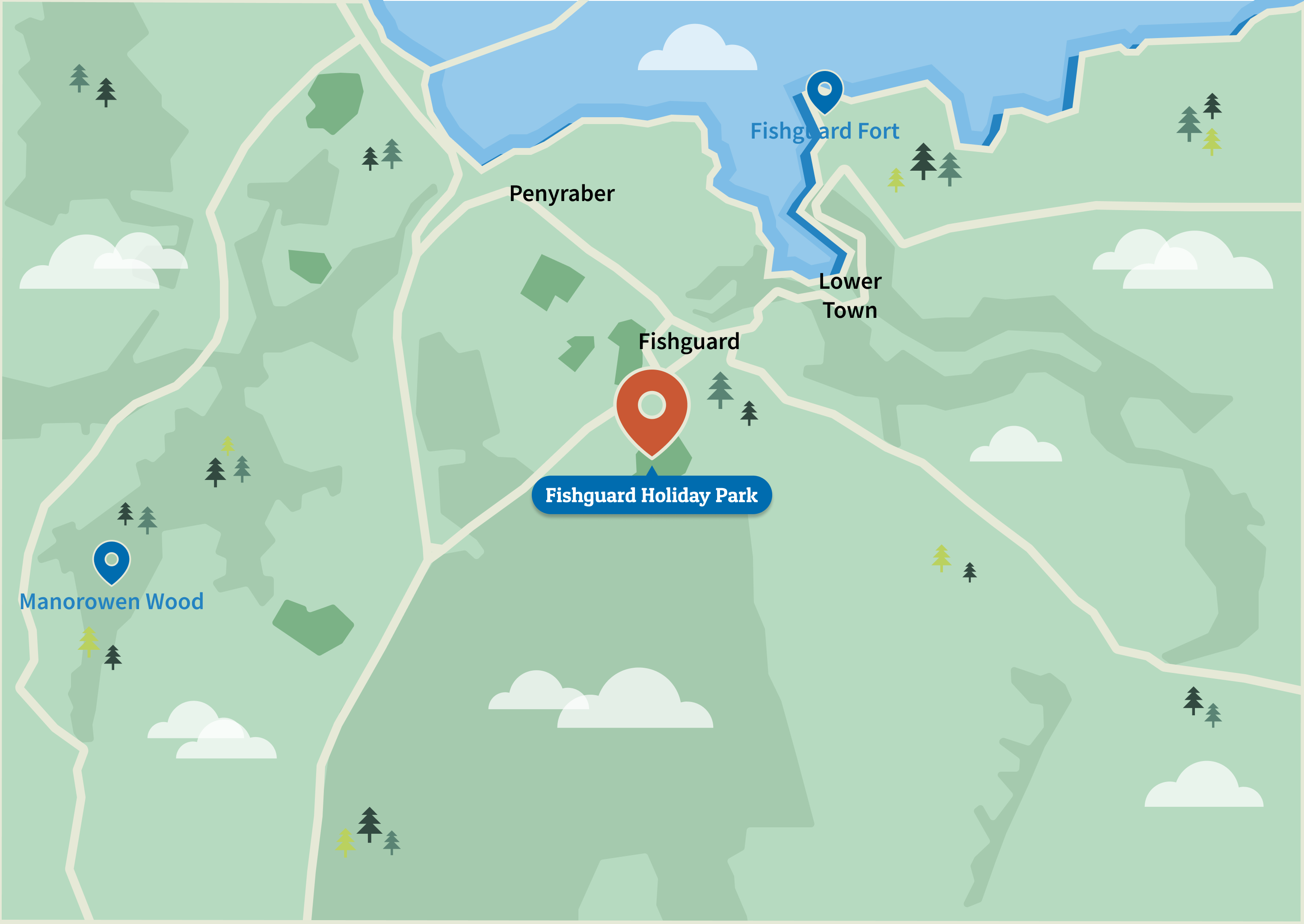 Fishguard Holiday Park Map