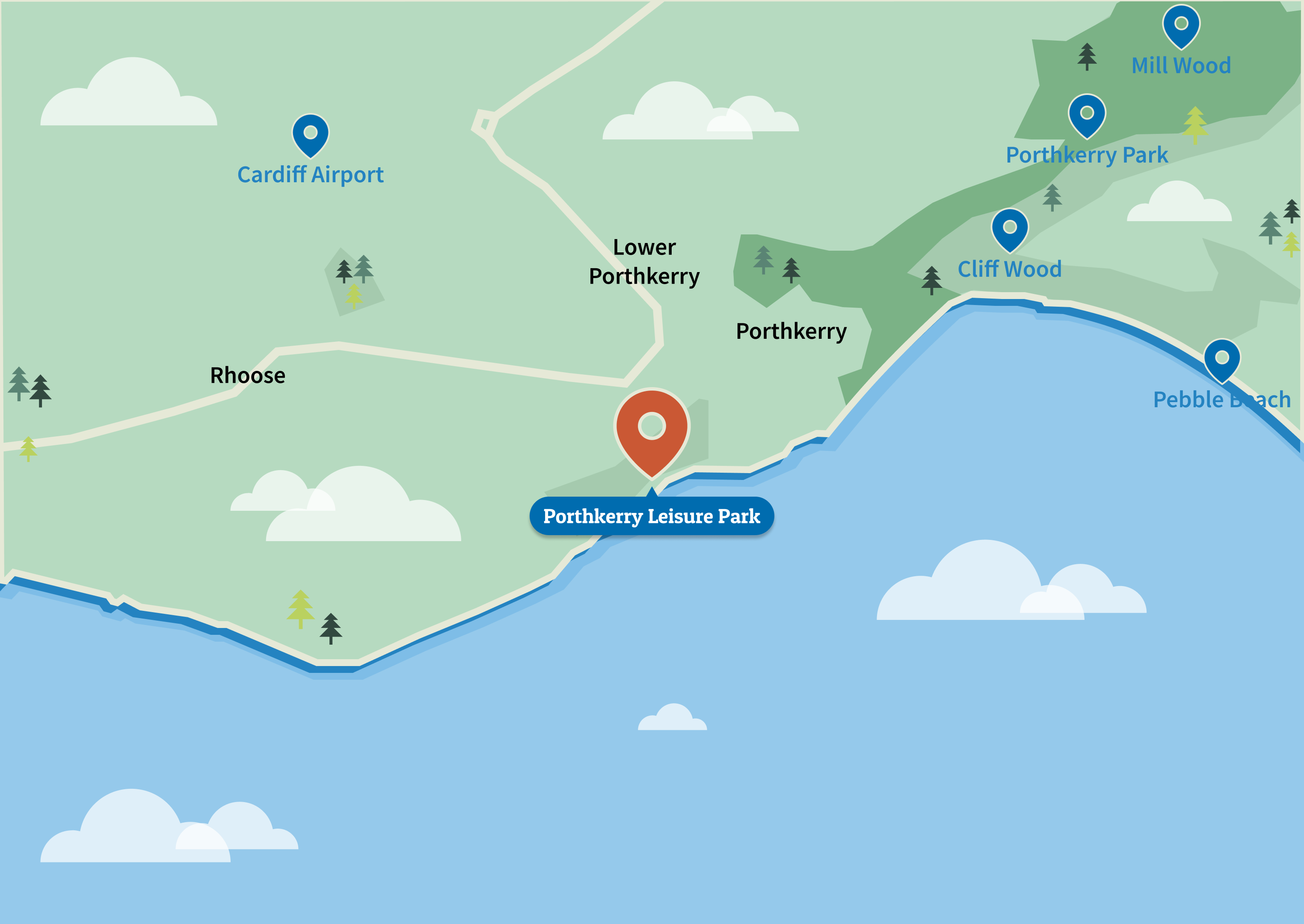 Porthkerry Leisure Park Map