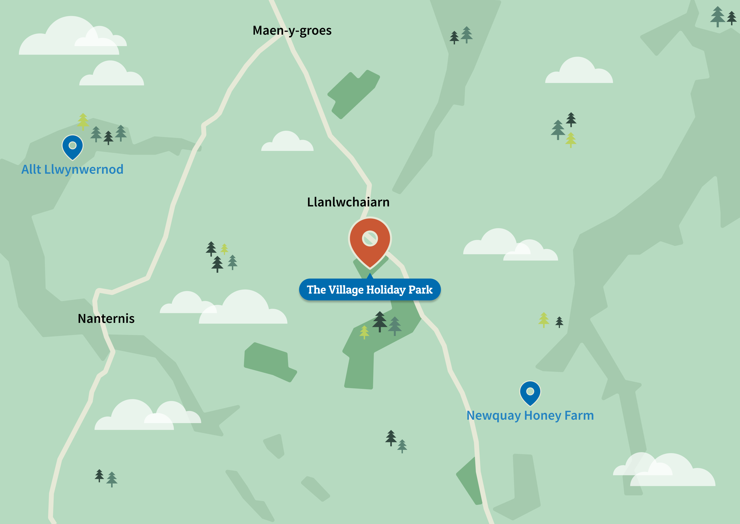 The Village Holiday Park Map