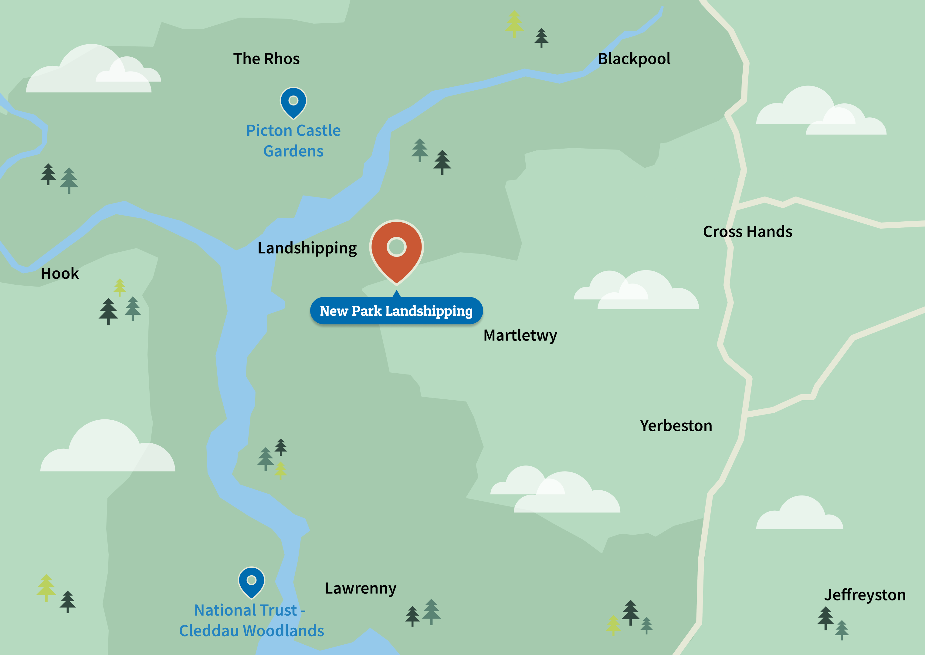 New Park Landshipping Map
