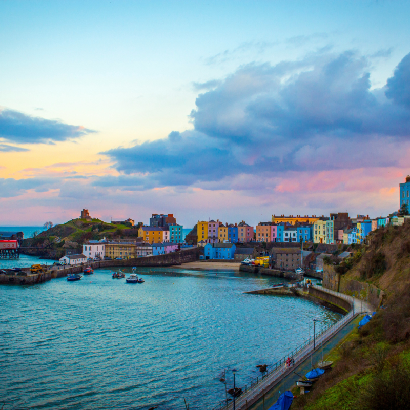 Tenby town skyline