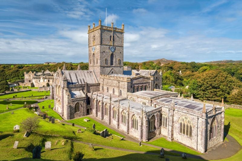 St Davids cathedral in the city