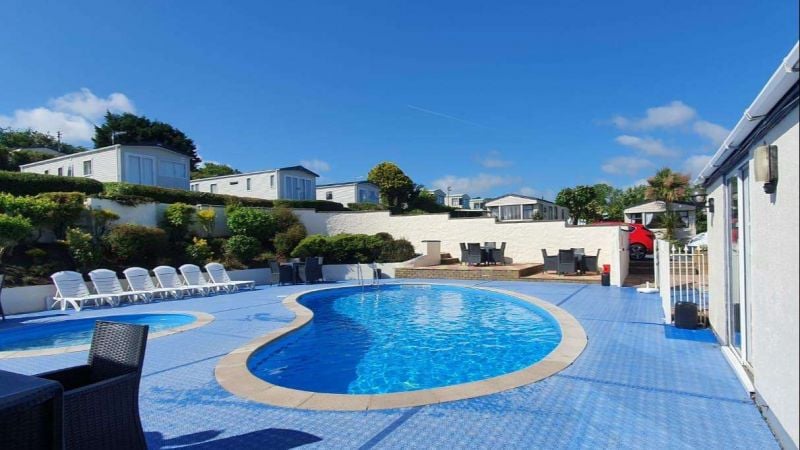 Outdoor Swimming pool at Fishguard Holiday Park