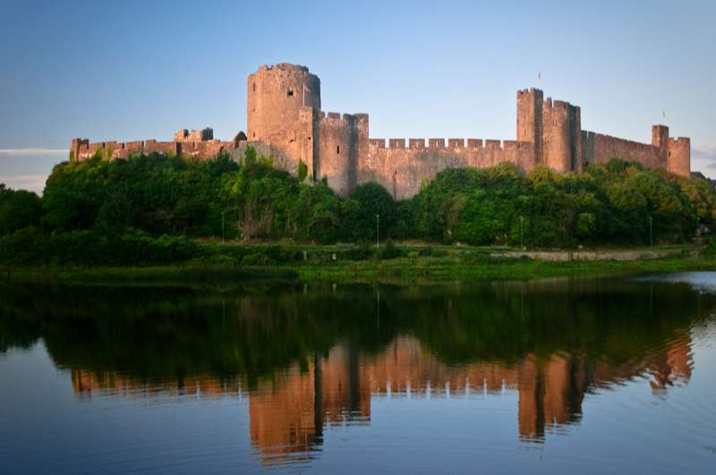 Pembroke Castle in Pembrokeshire