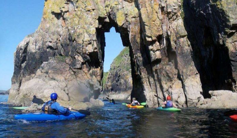 Sea kayaking in Wales