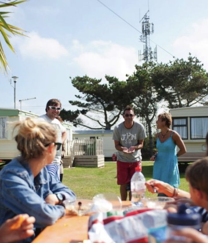 Group enjoying Vale holiday