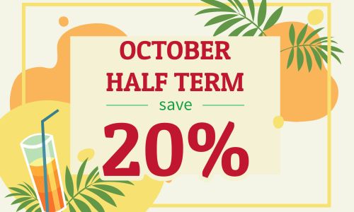 20% Off October Half Term