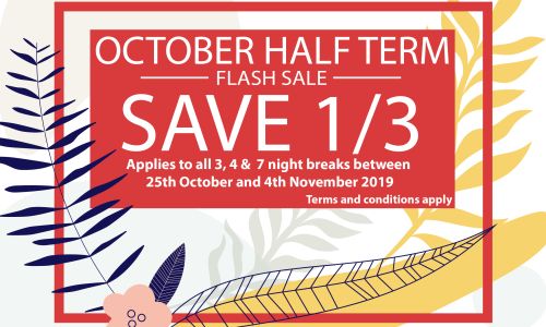 Save a Massive 1/3 OFF October Hlaf Term Holidays