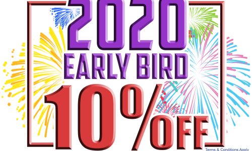 10% off 2020 Holidays