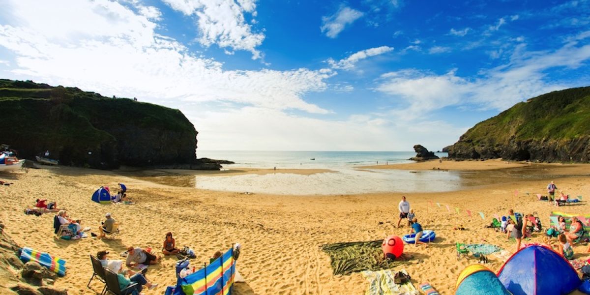 Llangrannog beach