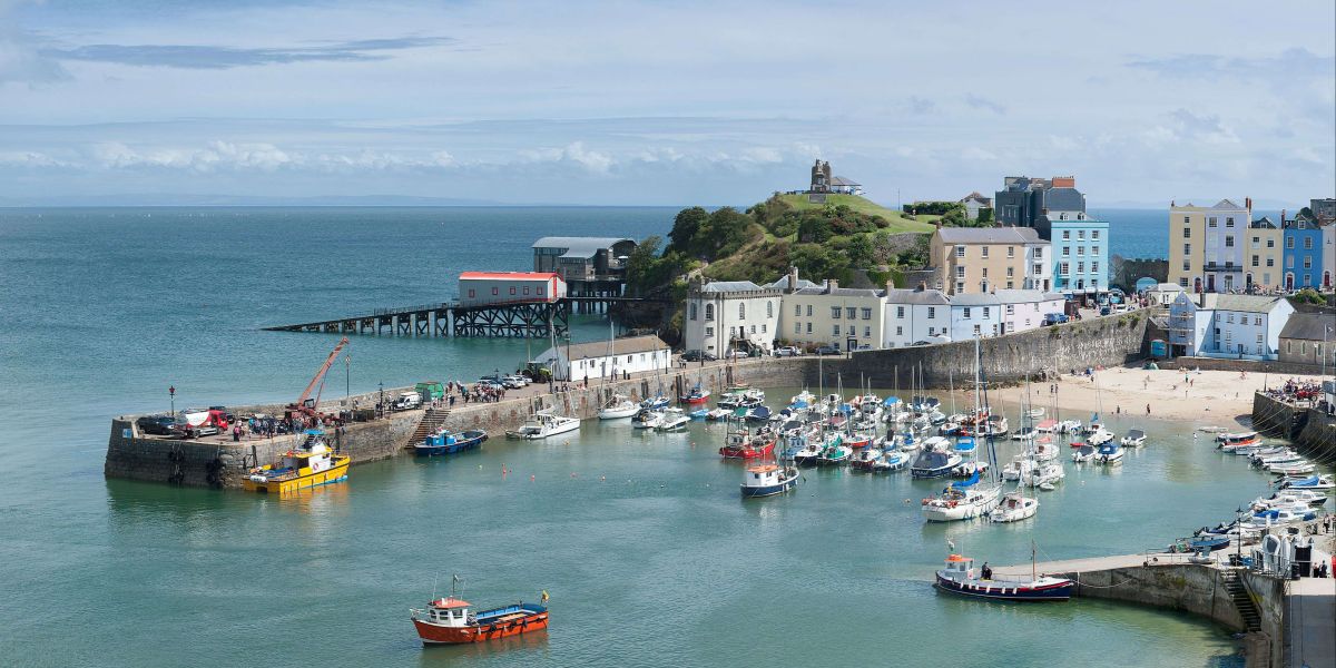 Tenby Harbour in Pembrokeshire