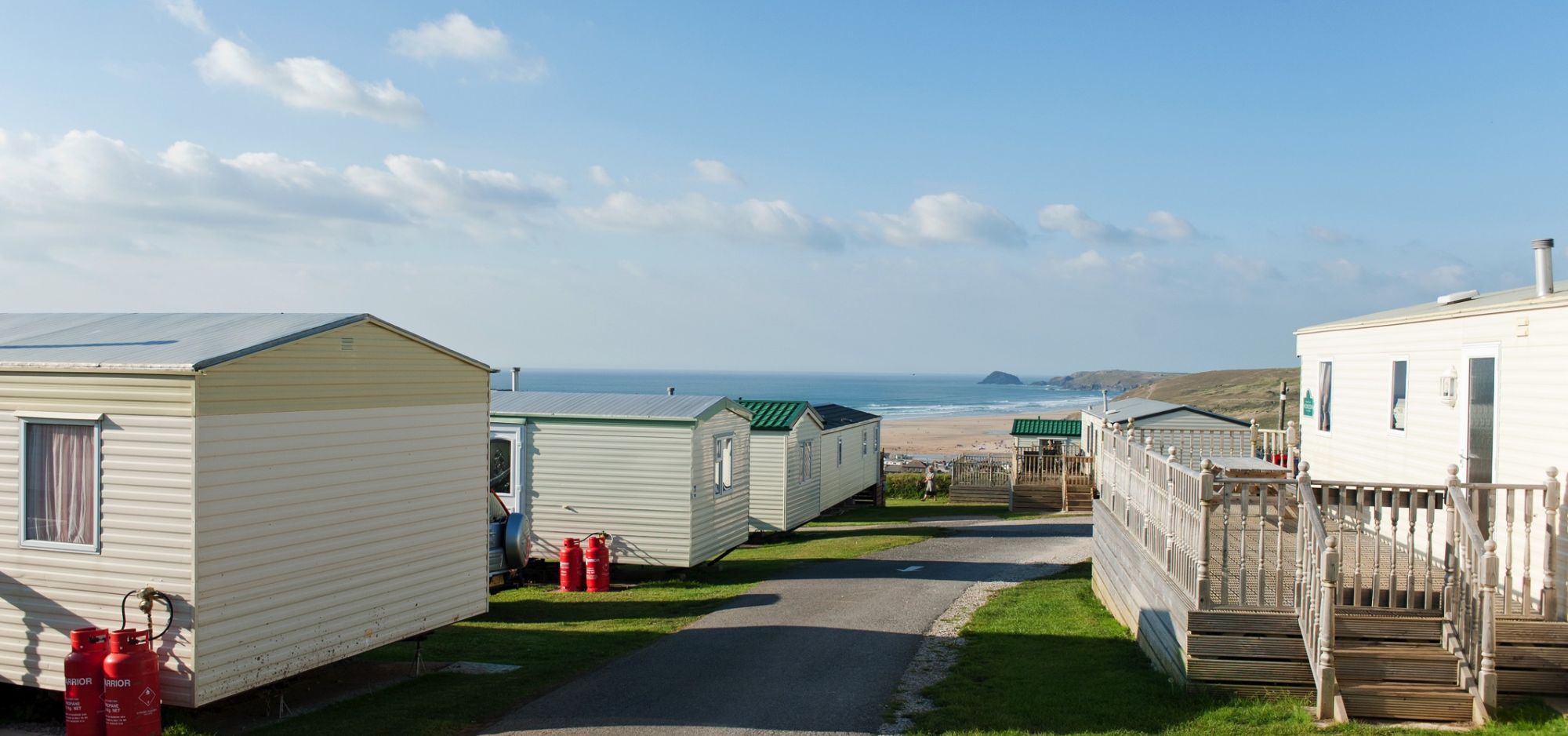 caravans at liskey hill - sea view