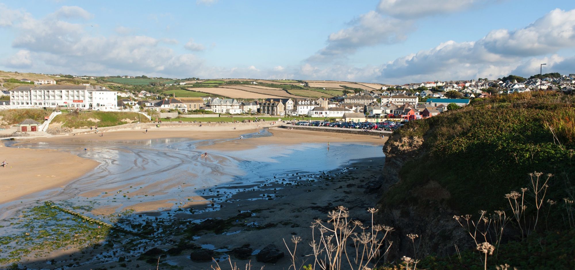 caravan site at liskey hill - sea view