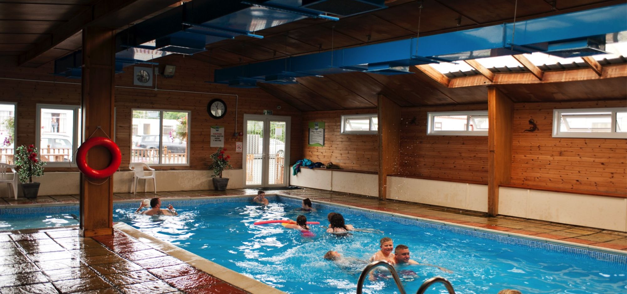 Indoor swimming pool at Woodland Vale