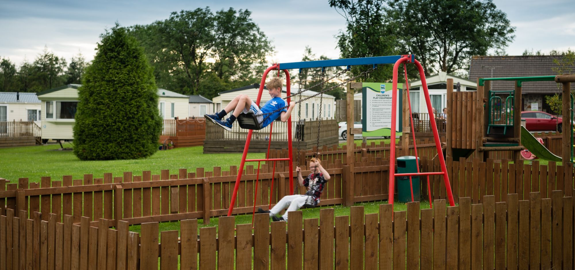 Children's play park at Woodland Vale