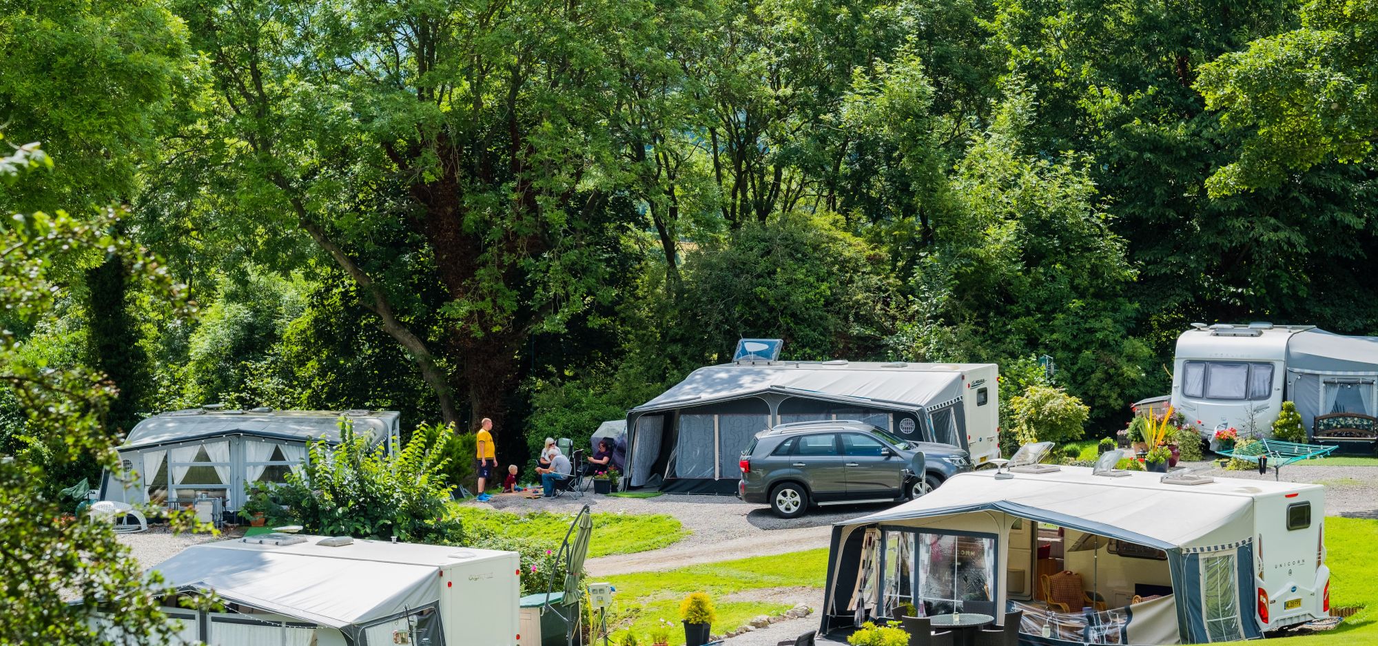 Touring pitches at Vale Holiday Parks
