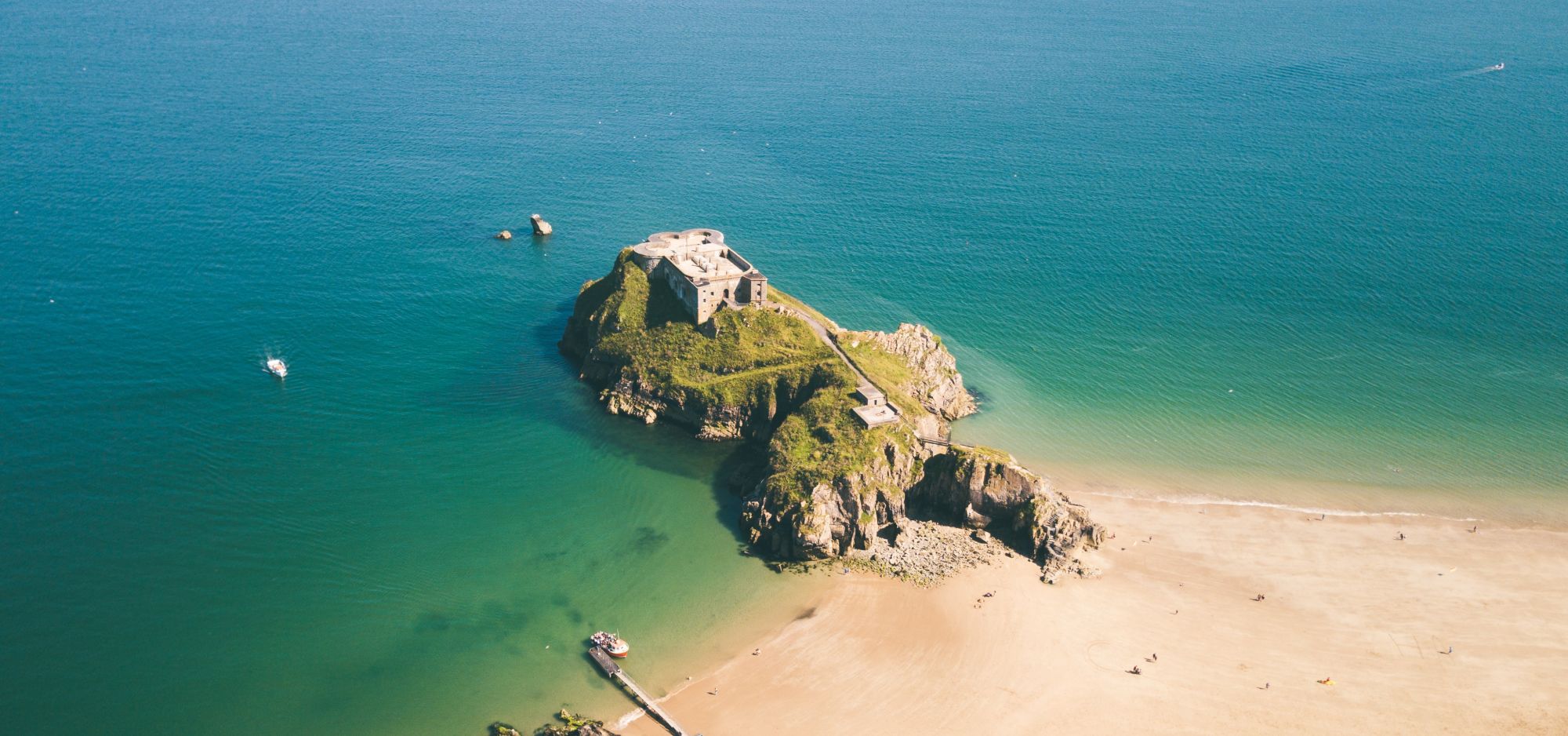 castle beach West Wales