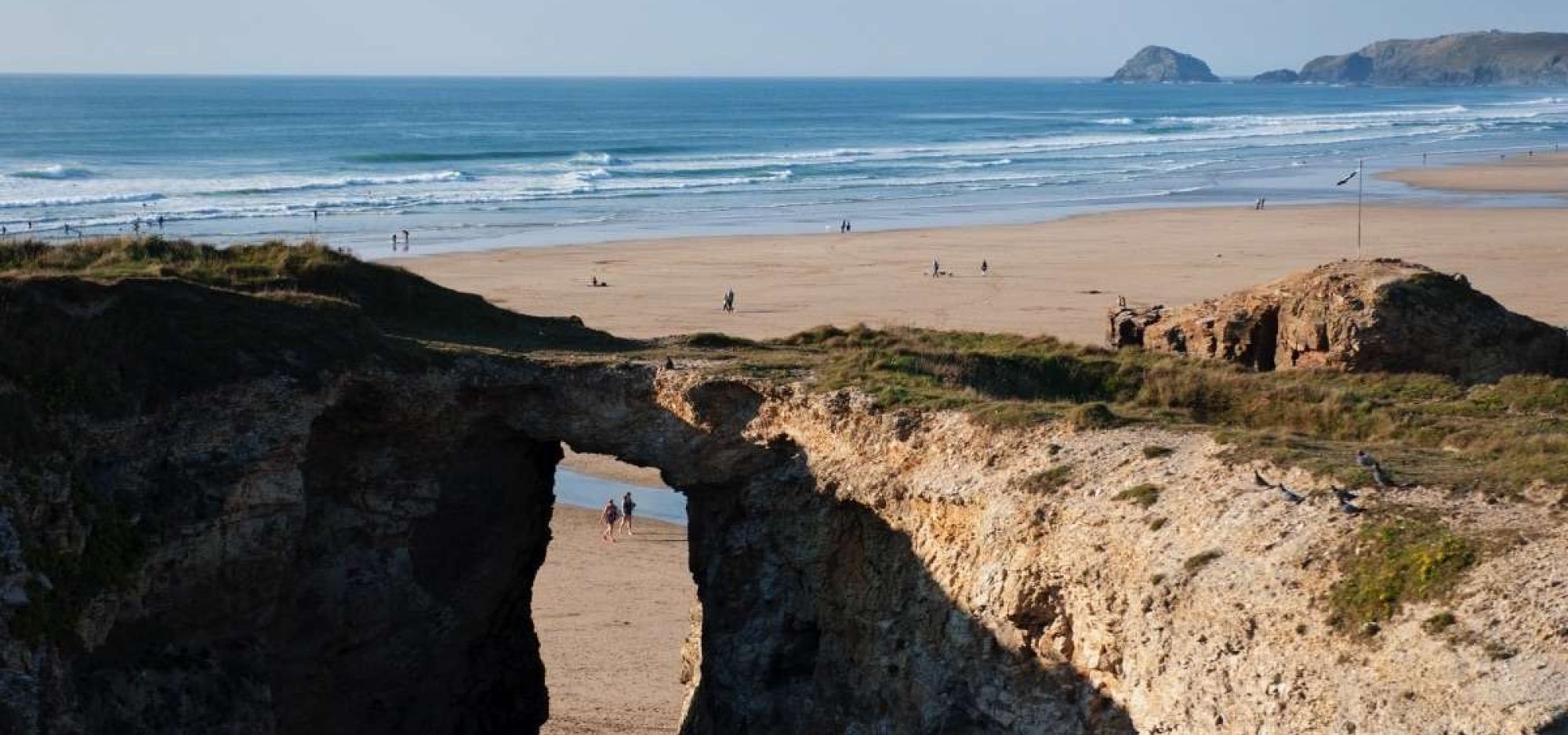 Perranporth beach near liskey hill holiday park