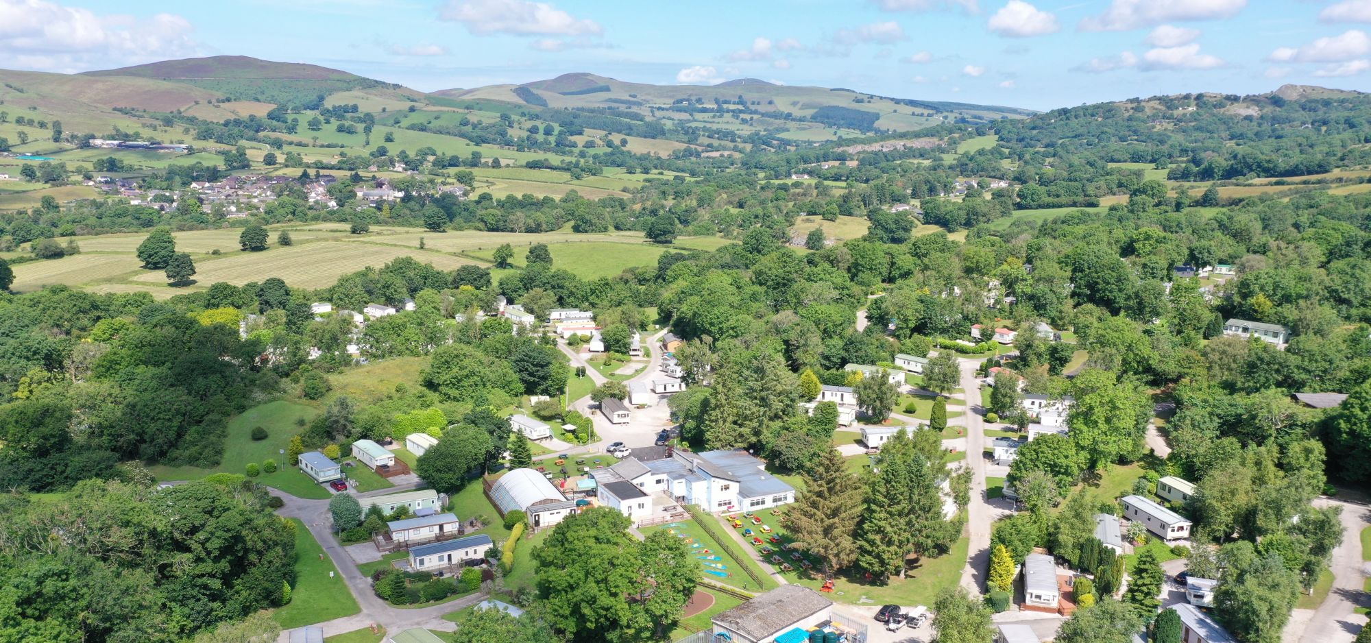 Aerial view of ParcFarm Holiday Park