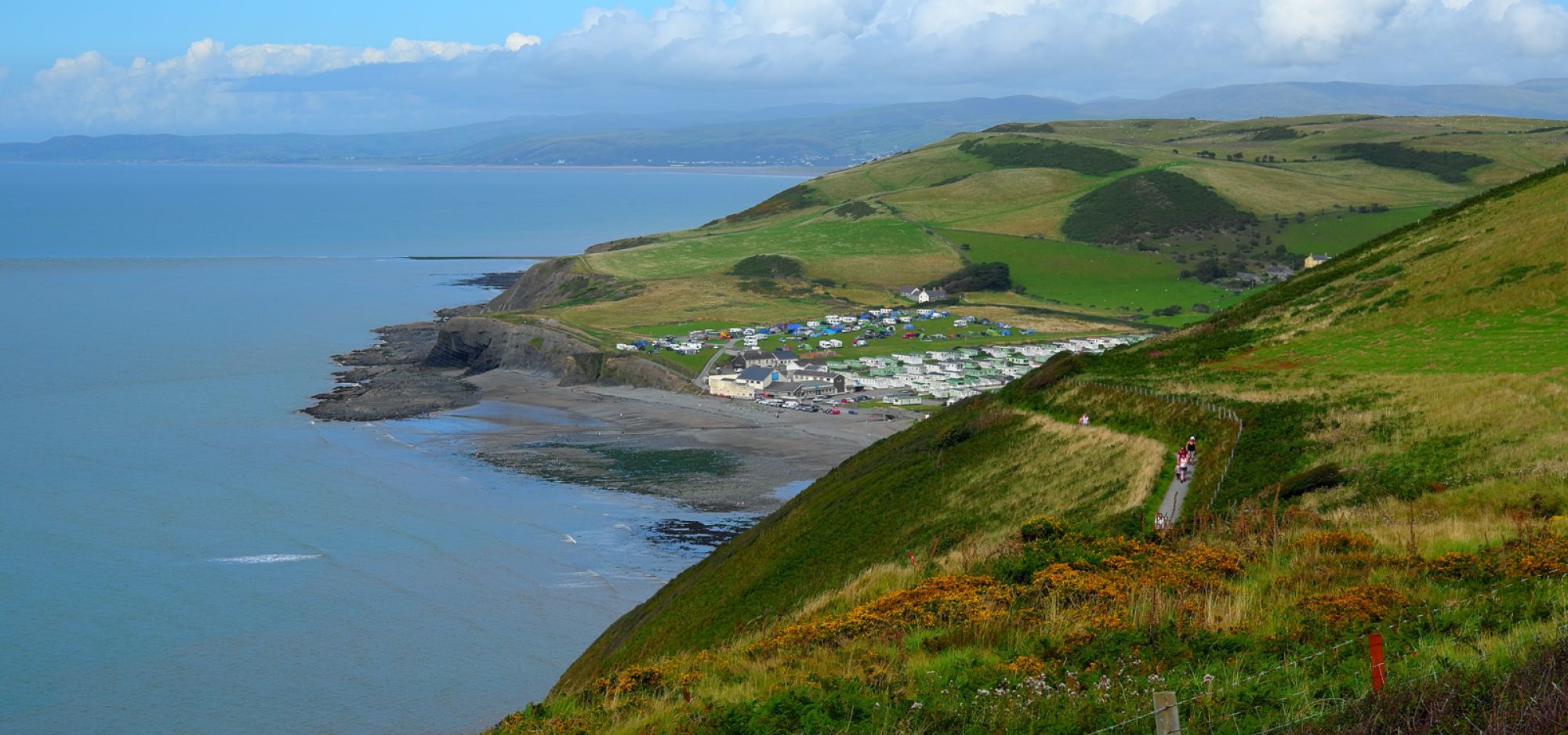 Overlooking Clarach Bay Holiday Village