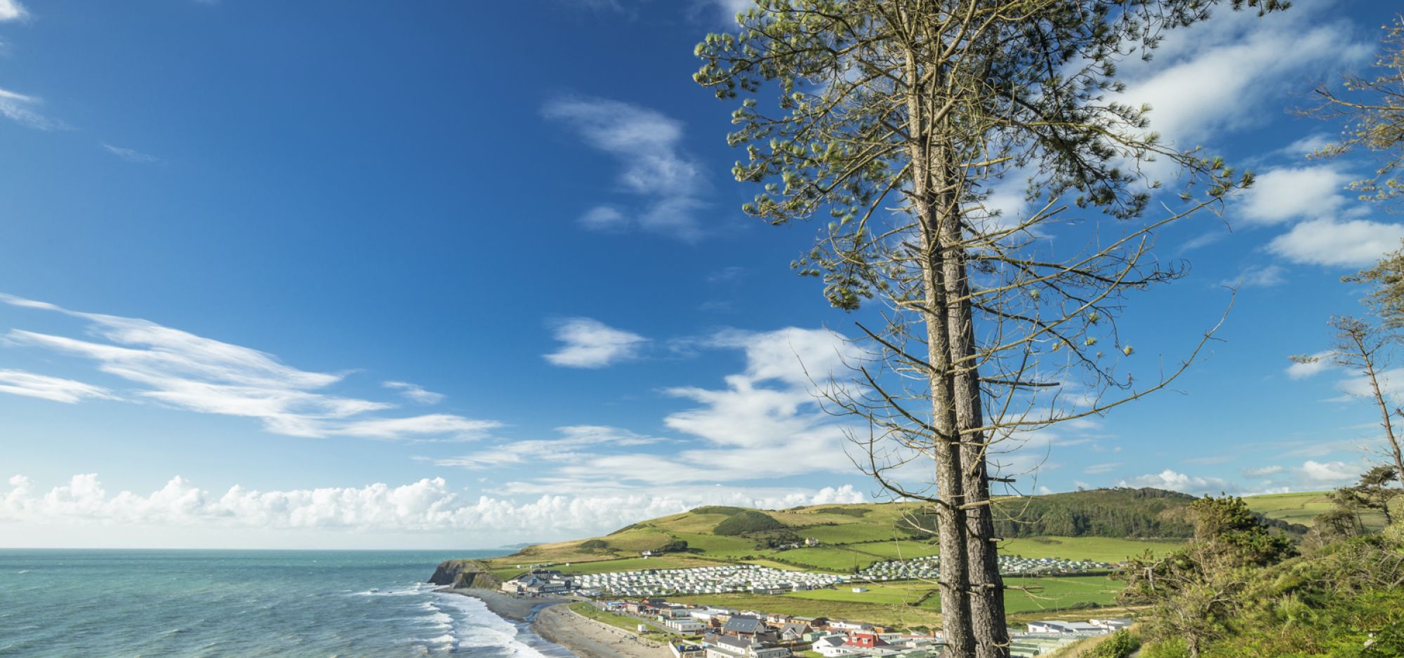 Overlooking Clarach Bay Holiday Village