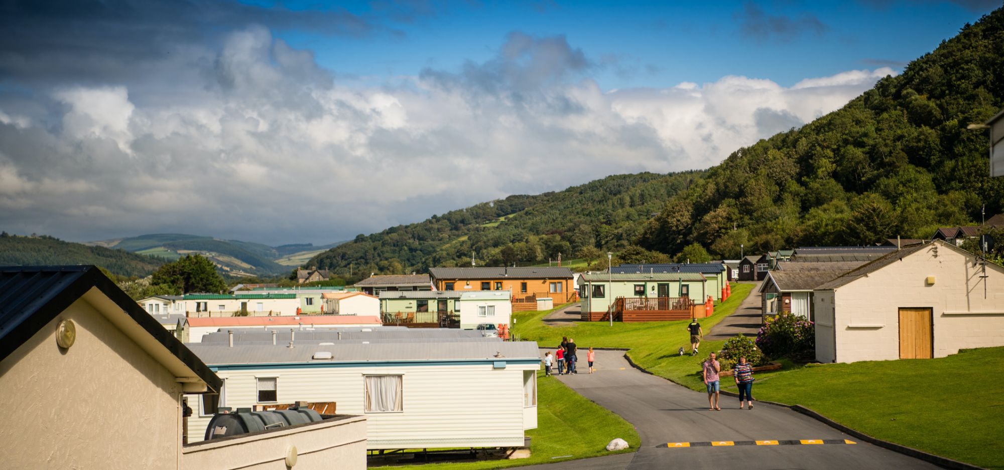 Clarach Bay Holiday Village from the park