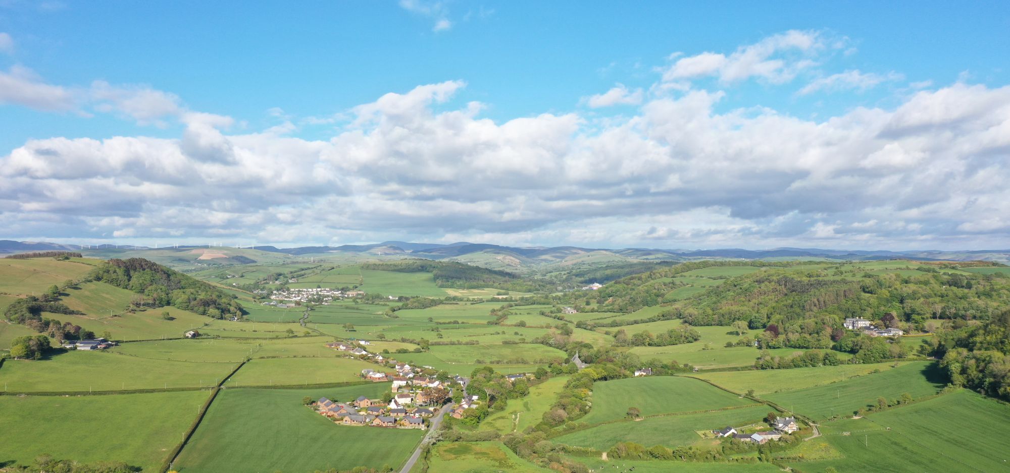 Countryside around Clarach Bay Holiday Village