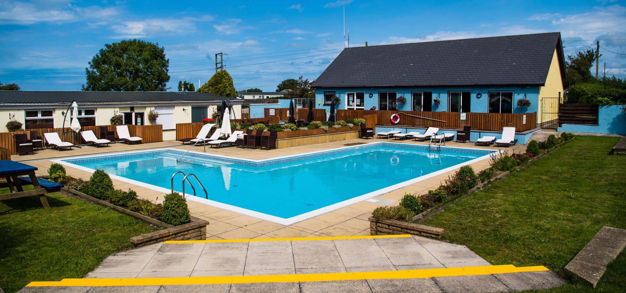 Ocean Heights outdoor swimming pool in Wales