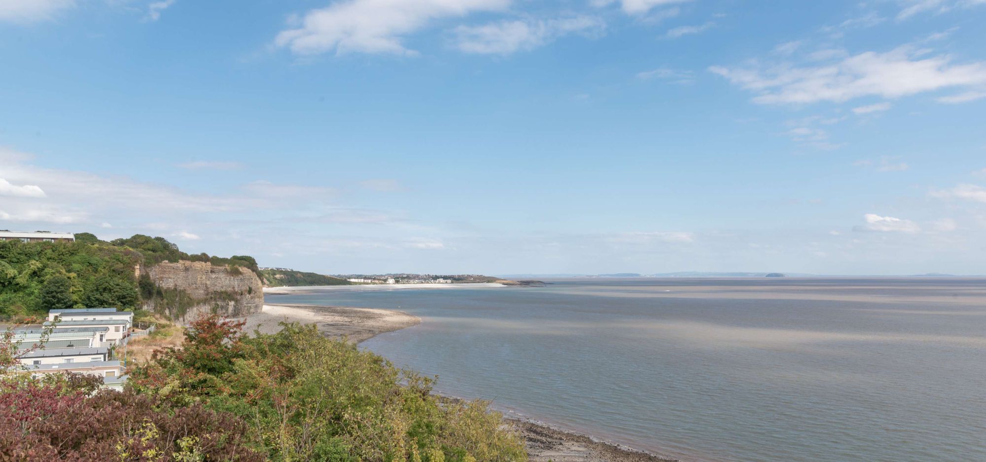 Sea views from Porthkerry Leisure park