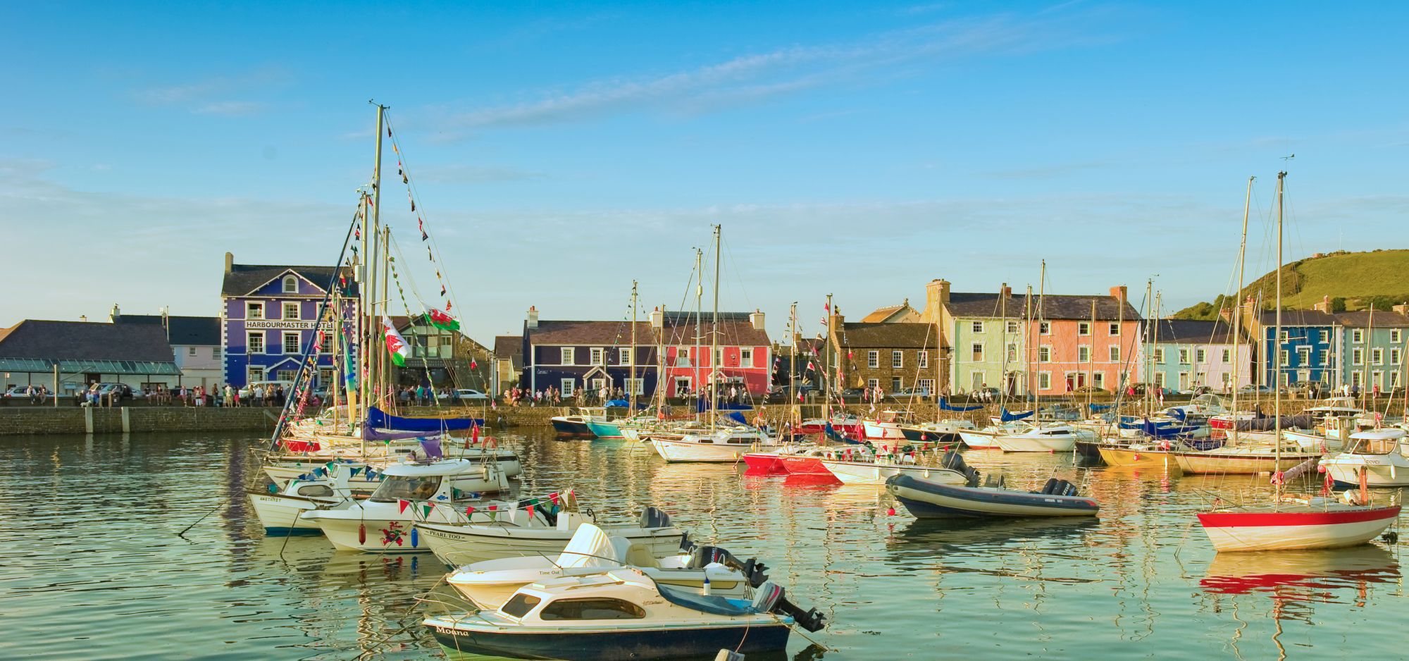 Aberaeron town in Mid Wales