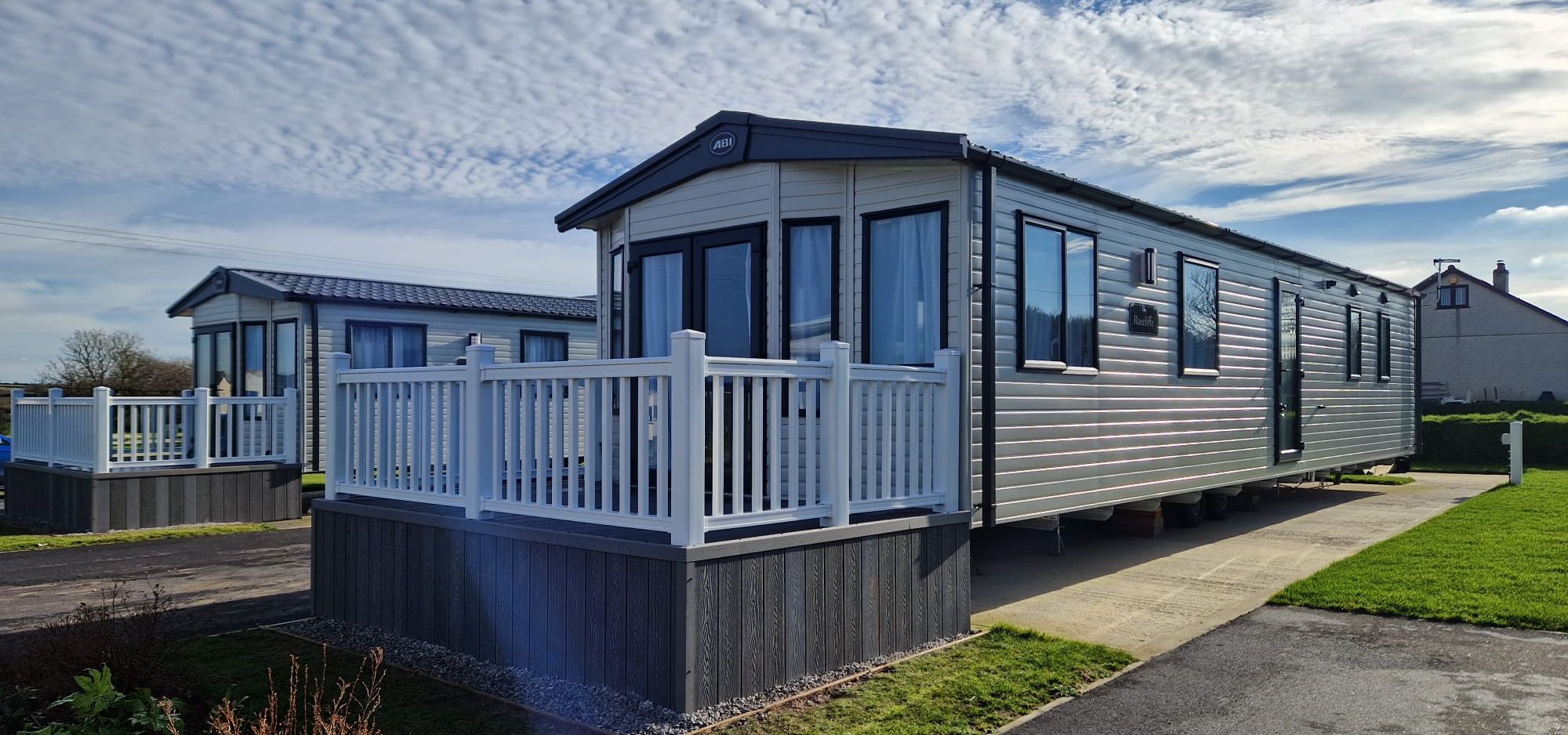 2 luxury lodges at Perran Heights