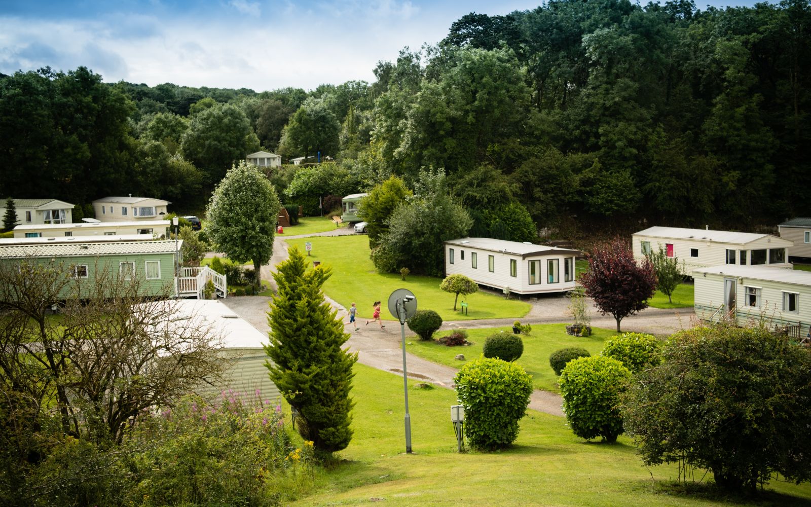 Beautiful views of the rolling hills of North Wales at ParcFarm