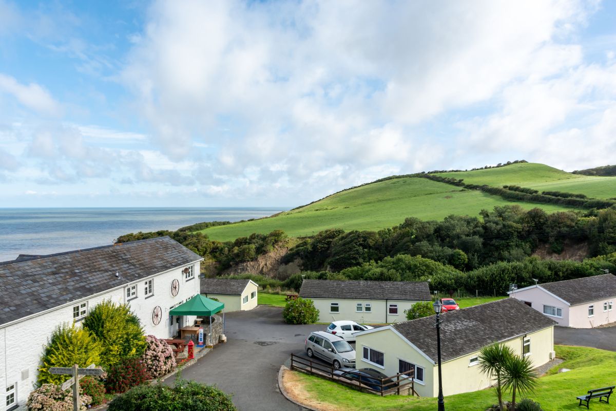 View over Gilfach Holiday Village